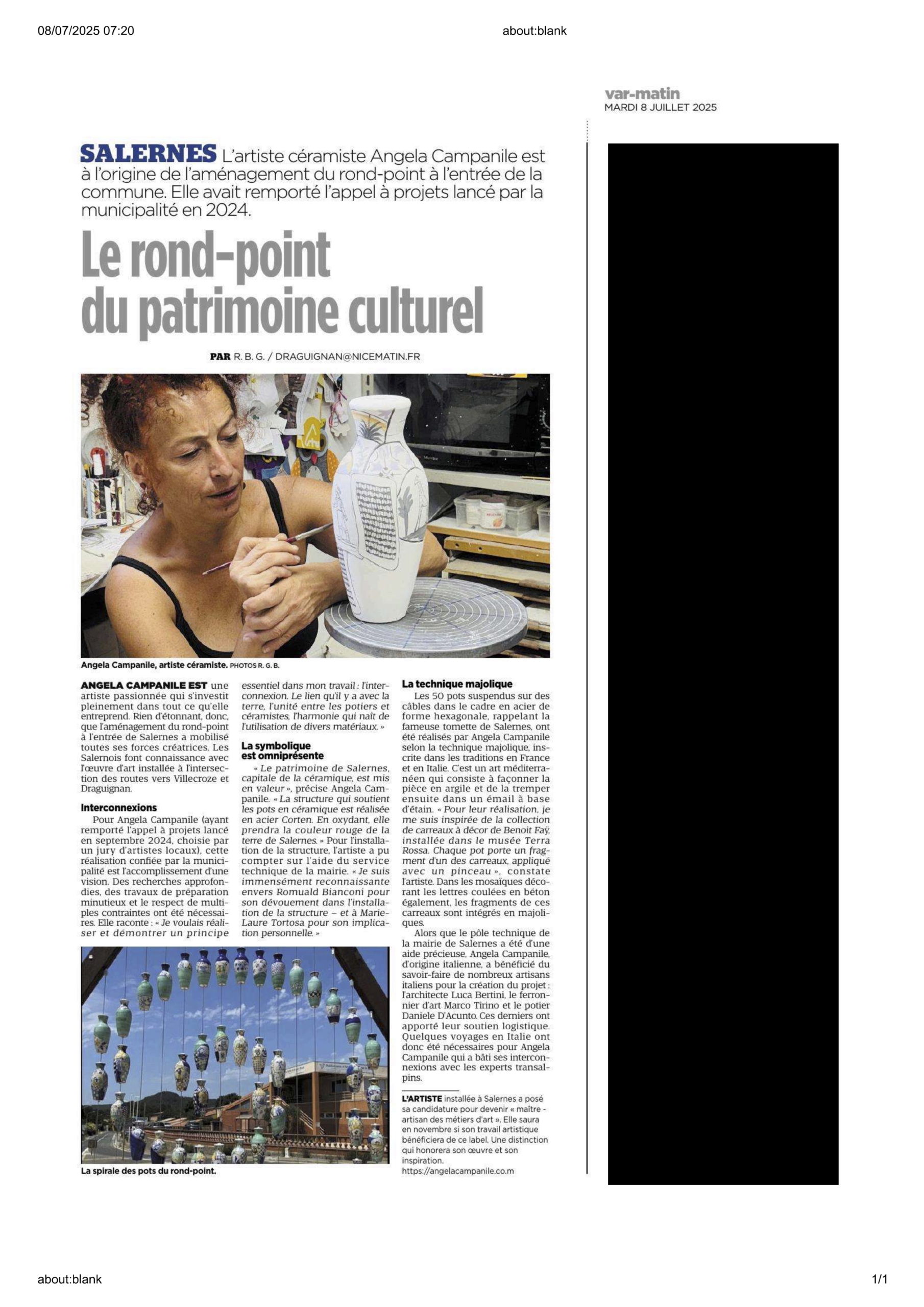 Article Var CAMPANILE Angela 2025-07-08